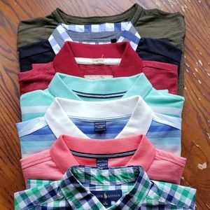 Boys 18/20- 7 Namebrand Shirts